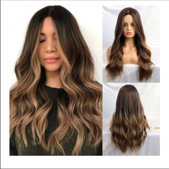 🆕️ Wavy Middle Part Heat Resistant Wig - Picture 1 of 7